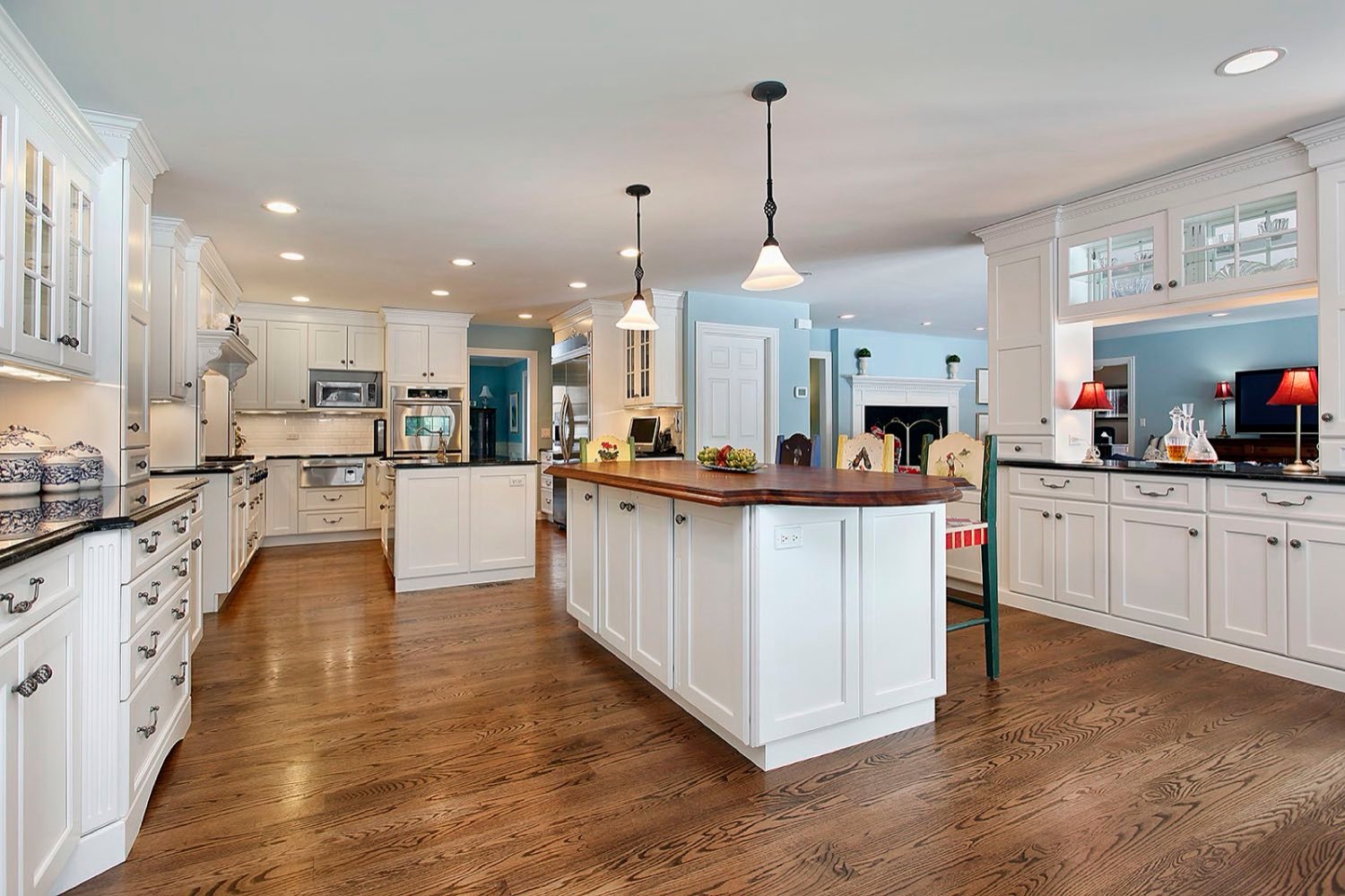 Vinyl plank flooring in an open-concept living space in Mango, FL